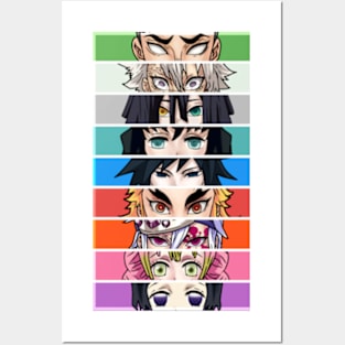 The 9 Hashira kimetsu no yaiba Posters and Art